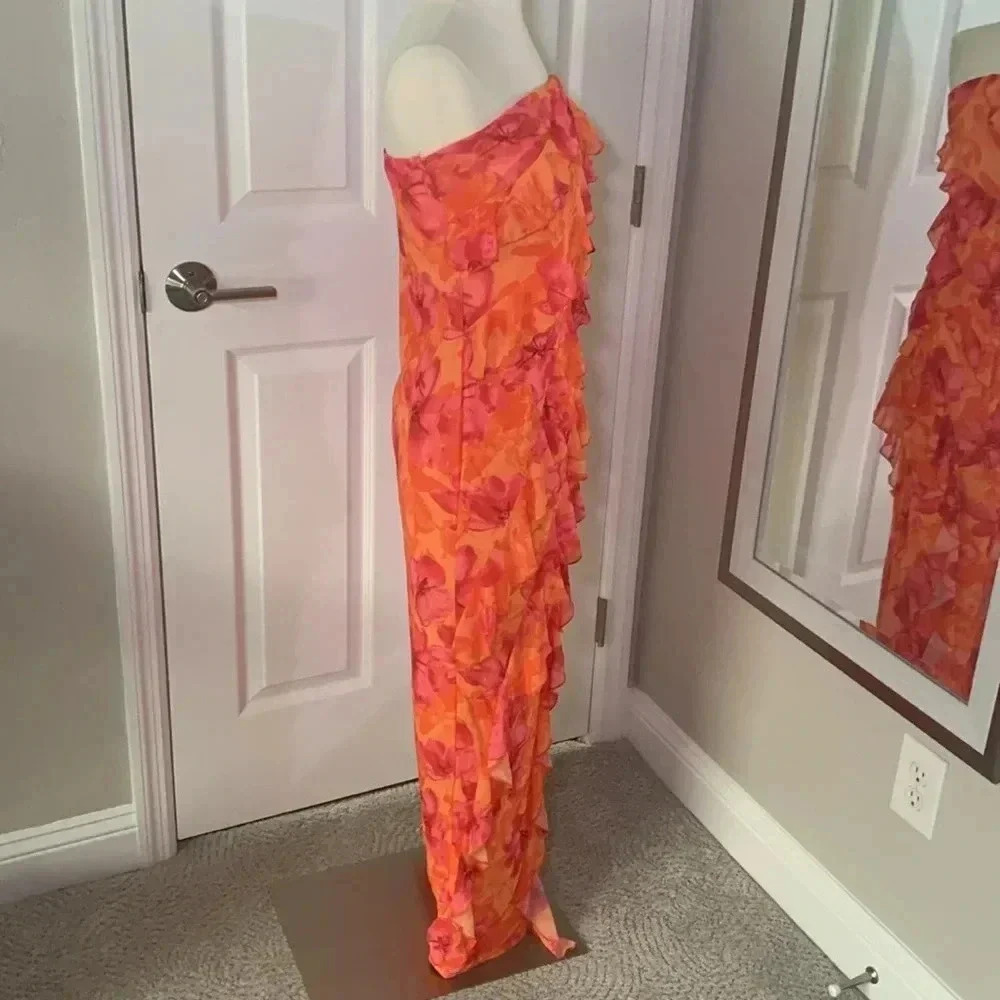 SHEIN Bae strapless dress/swim, cover-up NWT, size large - Picture 4 of 12